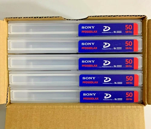 Sony PFD50DLA XDCAM 50GB Professional Dual Layer Discs (5 Discs ) - Brand New