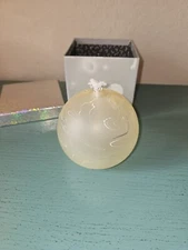 Iridescent Hand Blown Glass Oil Lamp In Gift Box-Never Used