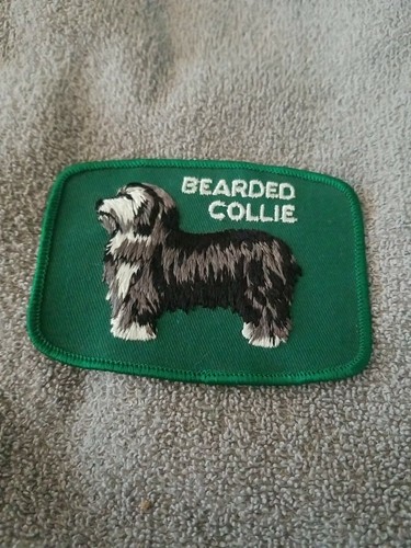 Vintage Bearded Collie Patch
