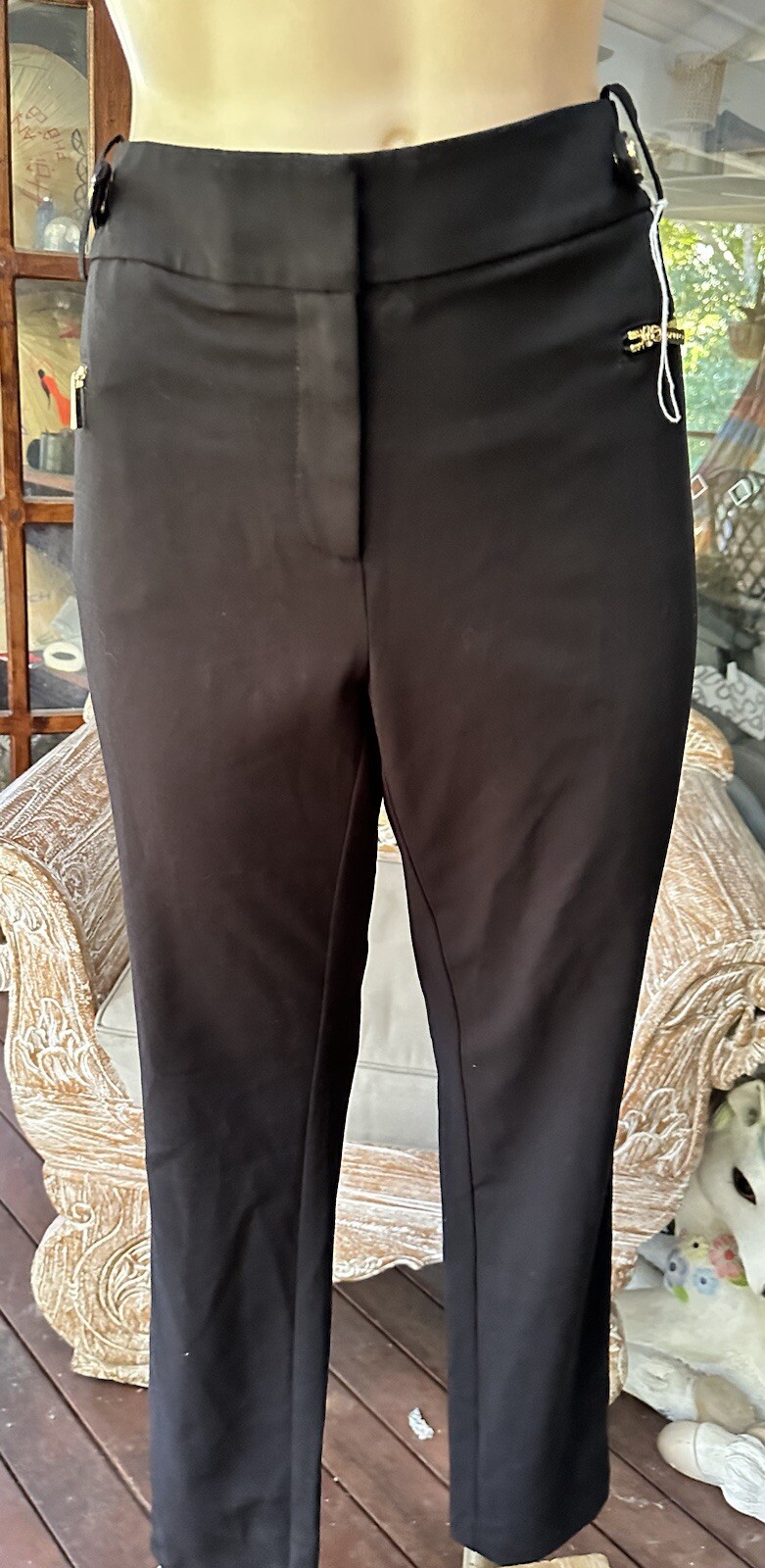 Calvin Klein Women’s Black Stretch Pants Size 8 RRP$140 BNWT