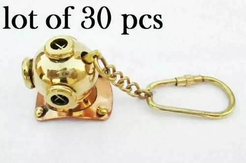 Boussole De Poche Ancienne Style Laiton – Porte-clés Nautique Vintage – Fabriqué En Inde