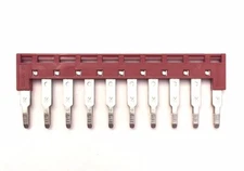 DIN Rail Terminal Block Jumpers 5 Quantity DSS4N-10P Dinkle 10 AWG 10 Pole DK4N