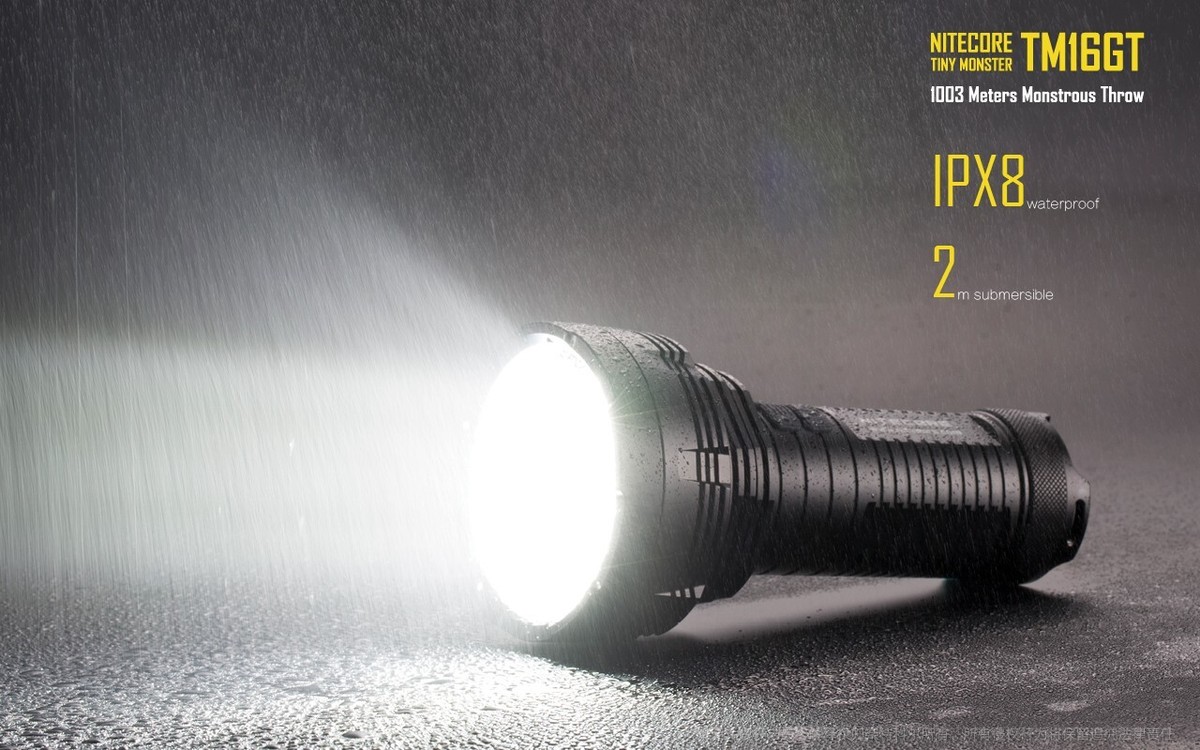 🔦 Nitecore TM16GT (Grand Throw) Tiny Monster 3600 lumens (Turbo