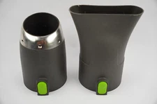 Used Greenworks Blower Attachments: High Flow Wide + Car Drying Short Nozzle