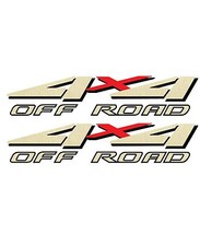 1999 2000 2001 4x4 Off Road Decals For F-250 Hd F-350 4wd Super Duty Truck Gold