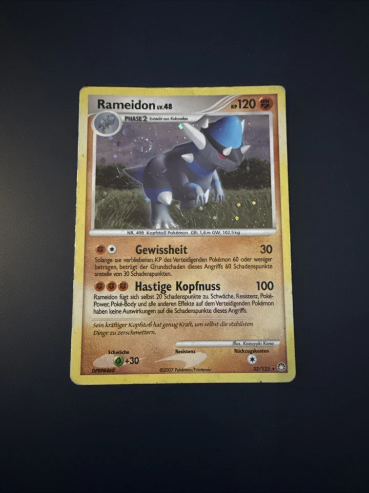 Pokémon TCG Rameidon Lv.48 KP 120 13/123 Holo G. Schätze Deutsch swirled  - Bild 1 von 2