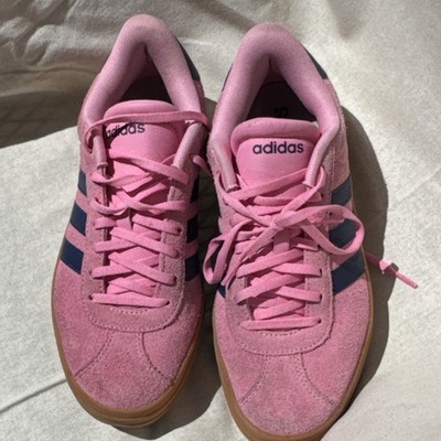 adidas Samba Pink Navy Gum Suede Women's Sneaker Low Top Cushioned Athletic  | eBay
