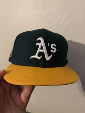 New Era 59FIFTY Sacramento/Oakland A’s Athletics Green & Yellow MLB 7 3/4