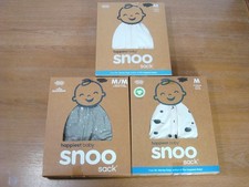 NEW x3 SNOO Sz MEDIUM 12-18 Months Sack Swaddle Happiest Baby Cotton Open Box 