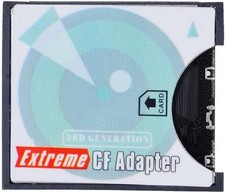Lightweight Compact Flash Adapter for SD Cards - 256GB, Temperature Resistant