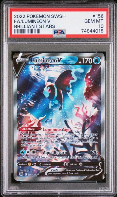Lumineon V #156 (Brilliant Stars (2022))