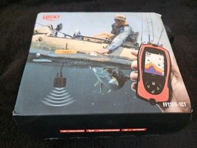 NEW-LUCKY Portable Fish Finder w/Sonar 147' LCD Echo Sound & Fish Light-FF1108CT