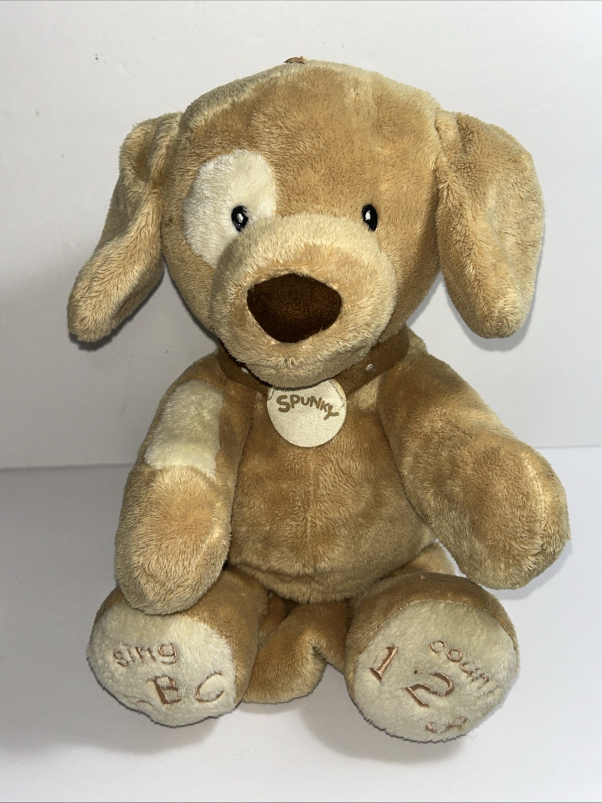 Baby Gund Plush Doll Puppy Dog Brown Figure Animated Spunky 
