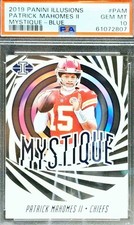2019 Panini Illusions - Mystique Patrick Mahomes II #MYS-PAM Blue /299 PSA 10