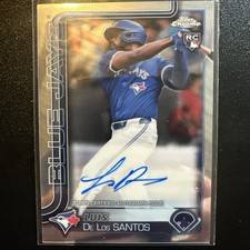 Topps Chrome RC Auto Luis De Los Santos Toronto Blue Jays
