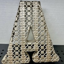  BRAND NEW GOLD-TONE LETTER  A  - HOME/ROOM/SHELF/OFFICE DECOR NWOT 