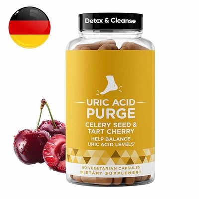 Säubern! Uric Acid Flush Detox Cleanse Joint Support & Active Mobility Tart Che