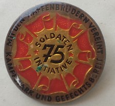Abzeichen DDR NVA Soldateninitiative 75 Mit den Waffenbrüdern vereint