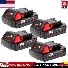 4x for M18 18V 3.0Ah Lithium Battery Extended Capacity 48-11-1828