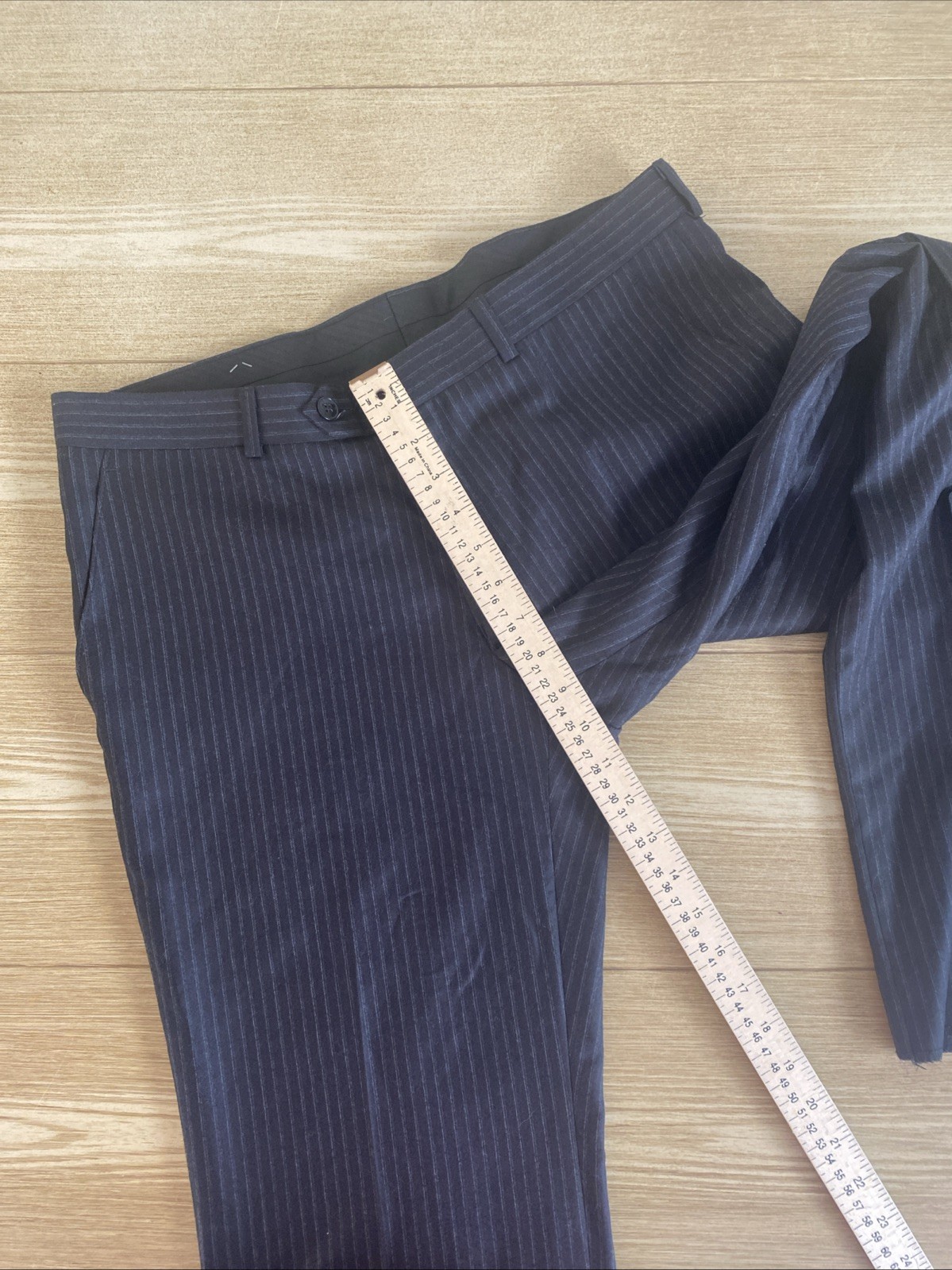 Pantalon De Vestir Michael Kors Para Hombre Planos Rayas Corte Formal Talla 40S