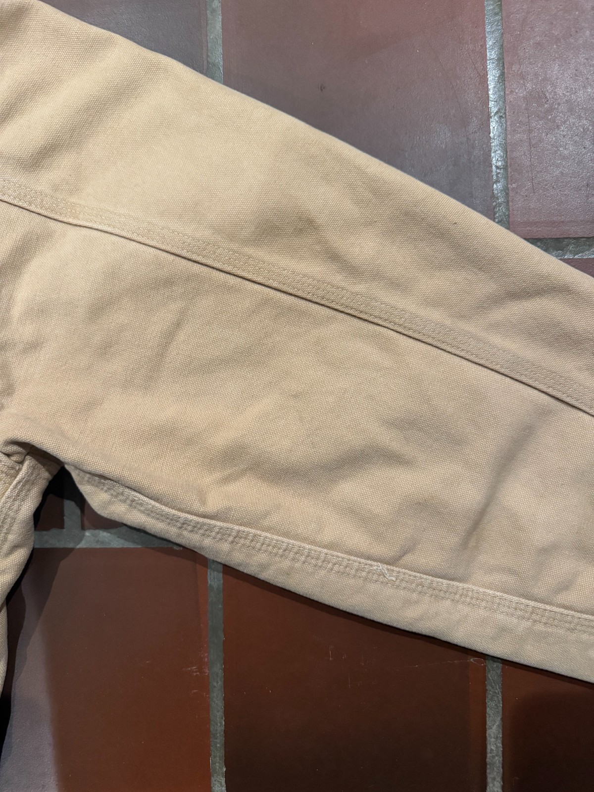 RARE VTG Large 1998 Carhartt Sandstone Detroit Jacket J43WET - Barely Worn! image 5