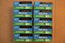 FUJICHROME Provia 400, RHP 120 Slide film, 10 Rolls. Cold Stored. Exp. 7-2000