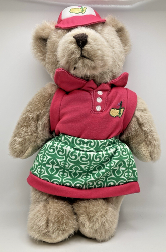 Augusta The Masters Golf 2017 10" oso de peluche felpa golf recuerdo Cooperstown - Imagen 1 de 6