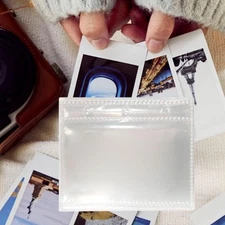 20 Pieces 3 Rings Binder Pocket Sleeves for Postcards Photos Photocards