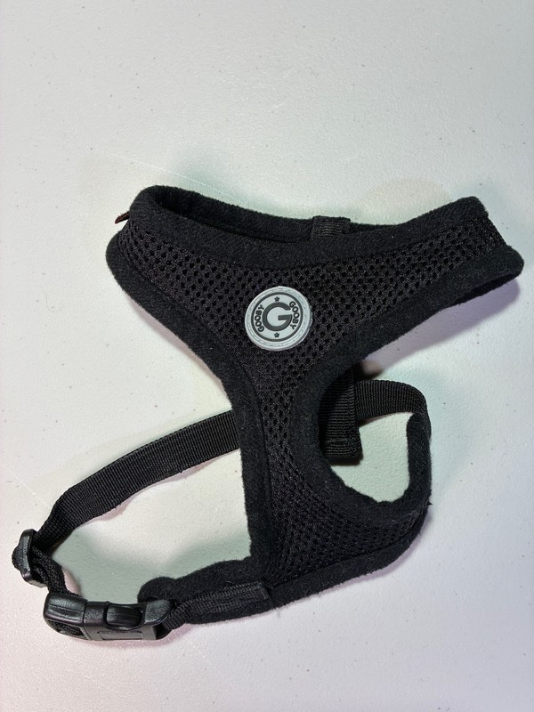 Gooby Comfort Mesh Adjustable Dog Harness Black Small