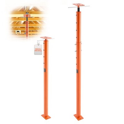 VEVOR House Floor Jacks Adjustable Floor Jack Post Leveling Lift 2 PCS 53''-93''