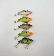 (5) Bill Lewis Rat-L-Trap 1/4 oz Lipless Crankbait Fishing Lure Lot of 5