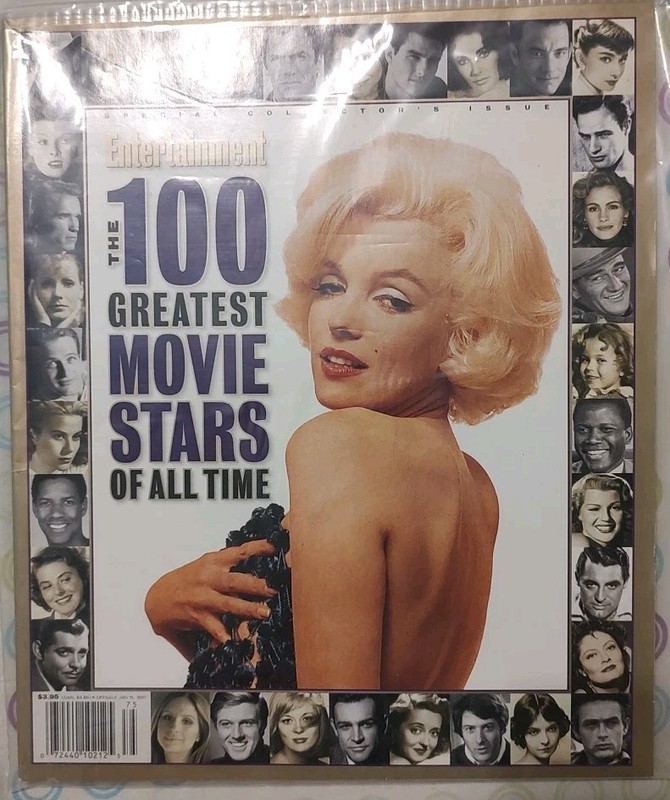 1997 Special Collector's Issue Entertainment The 100 Greatest Movie Stars Of All