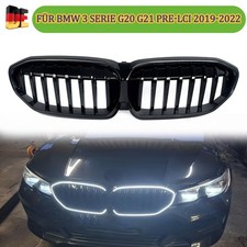 Sport K�hlergrill Frontgrill LED Schwarz Glanz f�r BMW 3er G20 G21 2019-2022