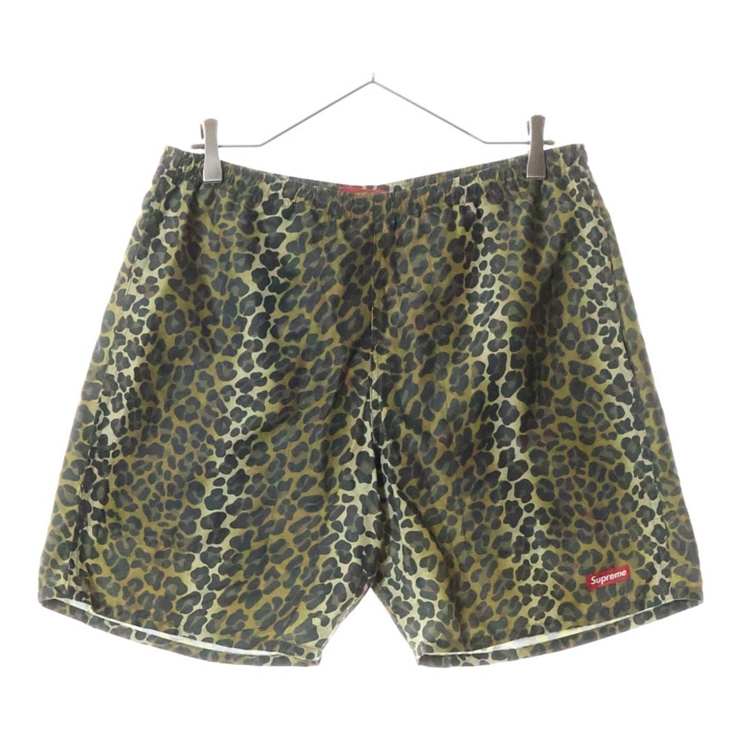 SUPREME 15SS Leopard Water Short Shorts Brown Used