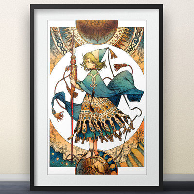 Witch Hat Atelier Coco illustration - 11x17'' Poster - anime manga shonen jump