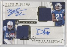 2018 Panini Limited 75/75 Daurice Fountain Nyheim Hines Dual Patch Auto 7l6
