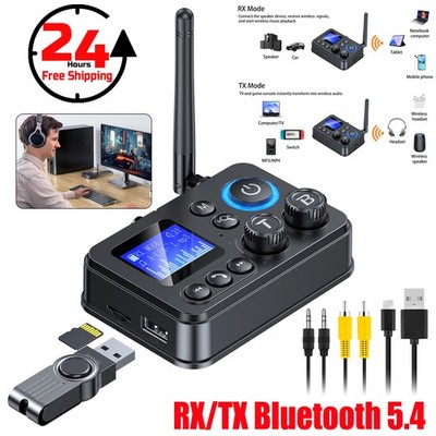 Transmitter Receiver 5.4 Bluetooth 3.5mm AUX RCA TV Home Stereo Audio Adapter