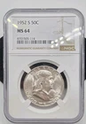 1952S Franklin Half Dollar 50C PCGS MS 64