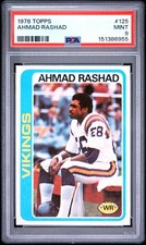 1978 TOPPS #125 AHMAD RASHAD PSA 9
