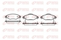 Bremsbelagsatz Scheibenbremse Remsa 0978.02 FüR Toyota Verso Yaris SCP10_ SCP10R