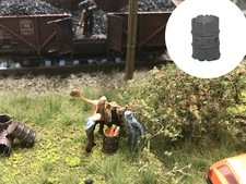 MU N-A00266 - Feuertonne offen beleuchtet - Spur N - NEU