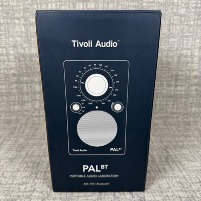 Tivoli Audio PAL BT Portable AM/FM Radio Bluetooth Speaker Black White Open Box