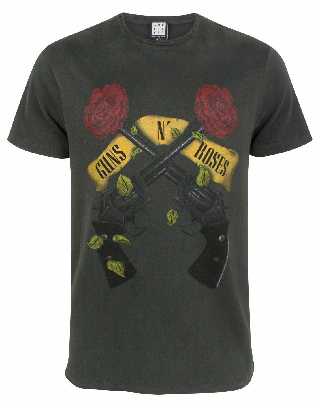 Одежда с усиленным принтом Guns N Roses с классическими пистолетами Männer Klein Kurzärme