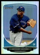 2013 Bowman Chrome Prospects Refractor Anthony Alford Rookie Toronto Blue Jays