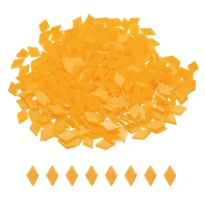 UXCELL 200g Mosaikfliesen in Rautenform aus Glas,Buntglasmosaikstücke #16