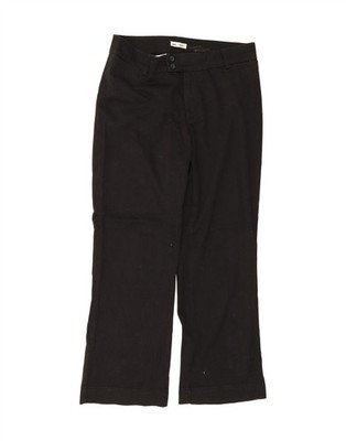 Lee Damen Bootcut Anzughose US 10 Large W32 L29 schwarz Baumwolle EQ04