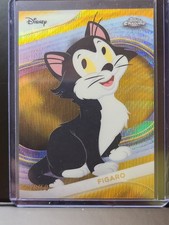 2025 Topps Chrome Disney Figaro /50 Gold Wave