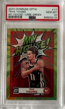 2020-21 Panini Donruss Optic - My House! Trae Young #17 Lime Green Prizm /149