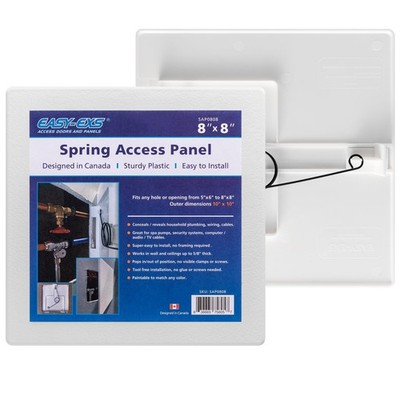 EASY-EXS Access Panels Spring-Fit 8''x8'' (External 10''x10'') Square 8''x8'' - 1 Pcs