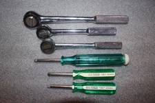 Vintage S-K Tool Lot - Spin-Kit, Ratchets, Socket Driver